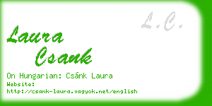 laura csank business card